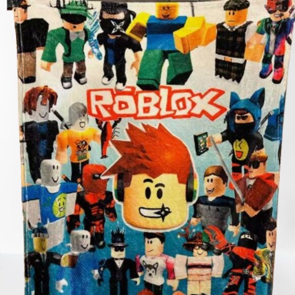 Roblox  Thin Throw Blanket Soft Fleece GUC - Picture 1 of 2